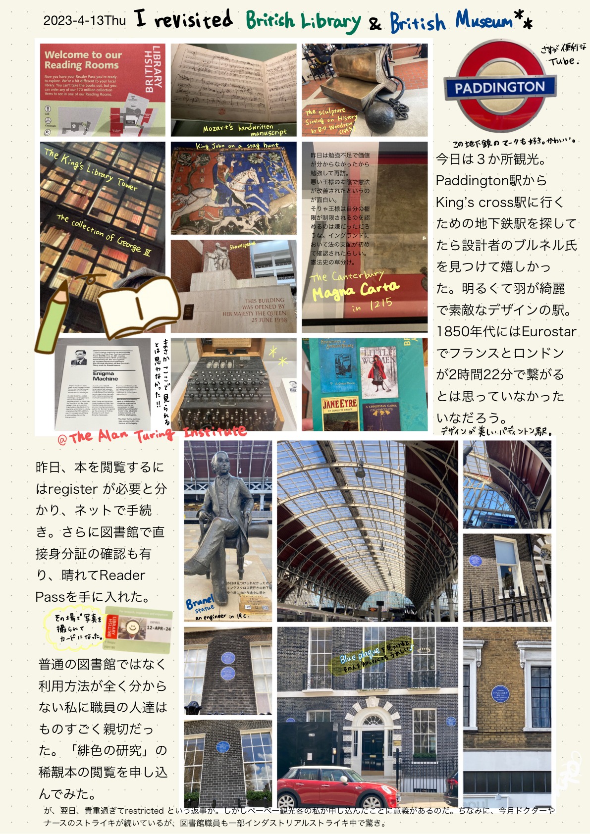 ロンドンの美しい図書館＆駅